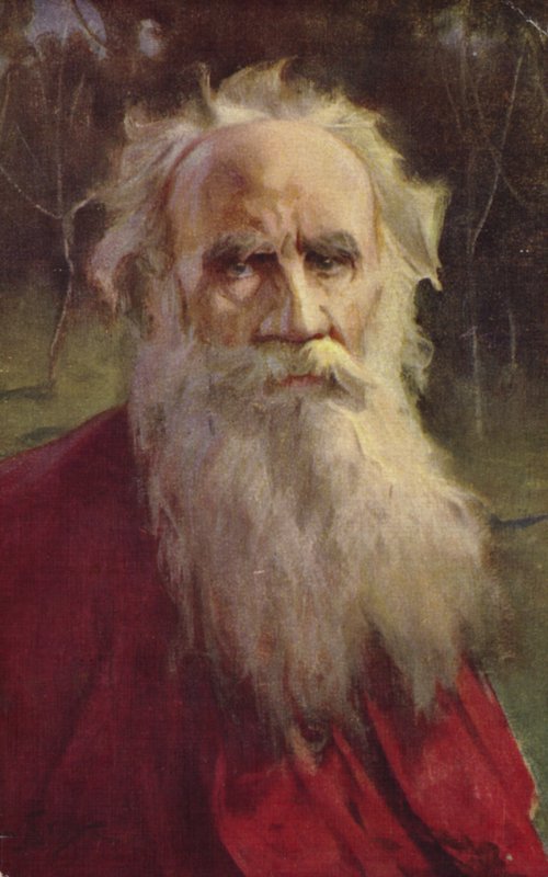 Leo Tolstoy, Russische romanschrijver door Jan Styka