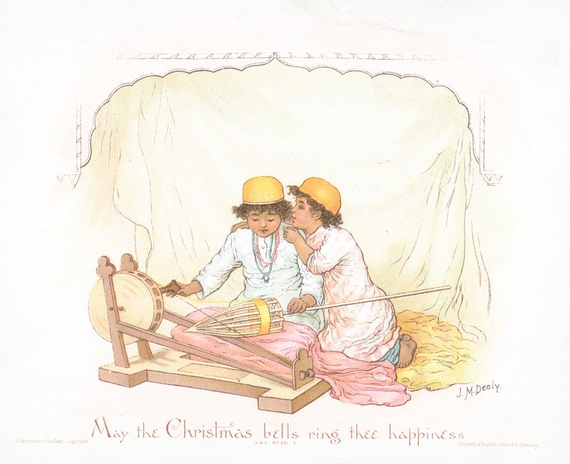Arabische Jongens, Kerstkaart door Jane M. Dealy