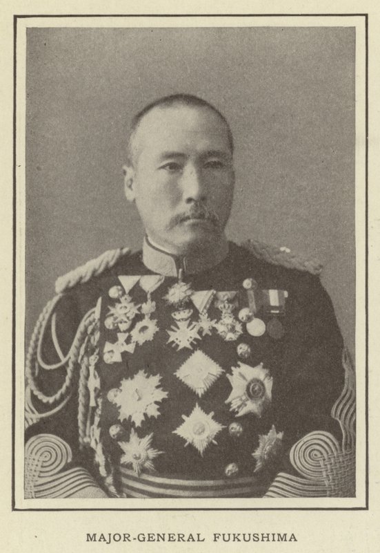 Generaal-majoor Fukushima door Japanese Photographer