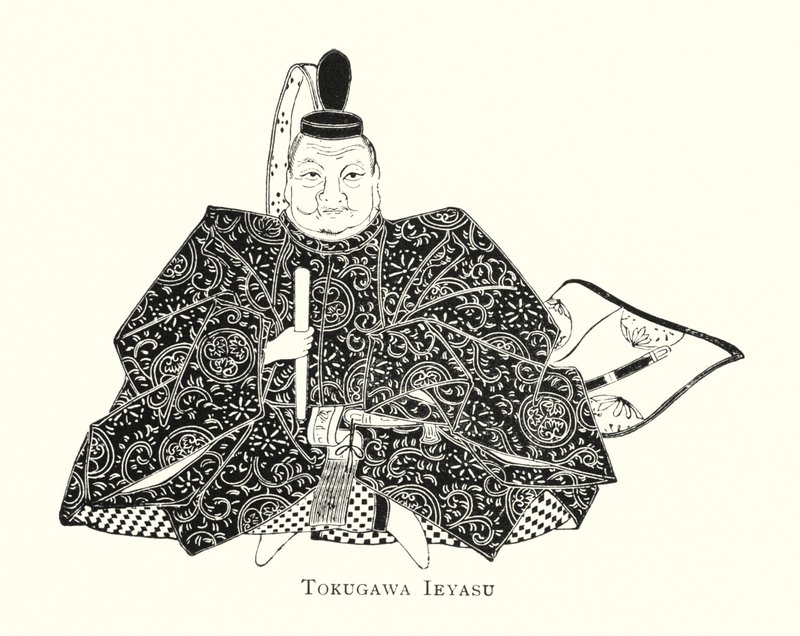 Tokugawa Ieyasu door Japanese School