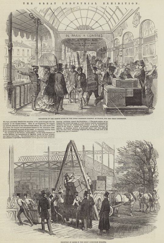 De grote industriële tentoonstelling door Jean Adolphe Beauce