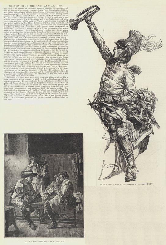Meissonier in de Art Annual, 1887 door Jean Louis Ernest Meissonier