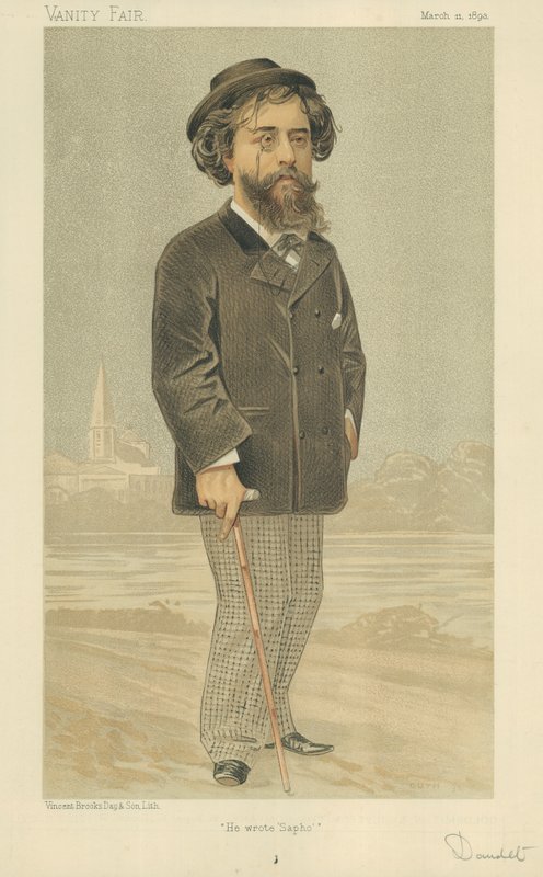 M Alphonse Daudet door Jean Baptiste Guth