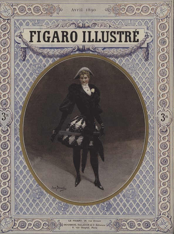 Arlequine Eind van de Eeuw door Jean Beraud