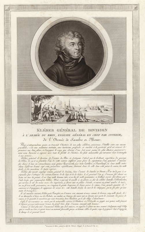 Portret van Jean Baptiste Kleber door Jean Duplessi Bertaux