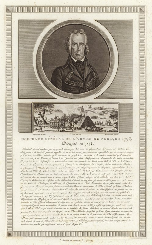 Portret van Jean Nicolas Houchard door Jean Duplessi Bertaux