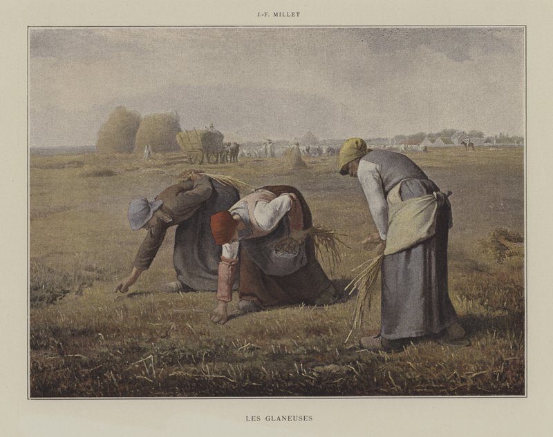 De Arenleesters door Jean Francois Millet