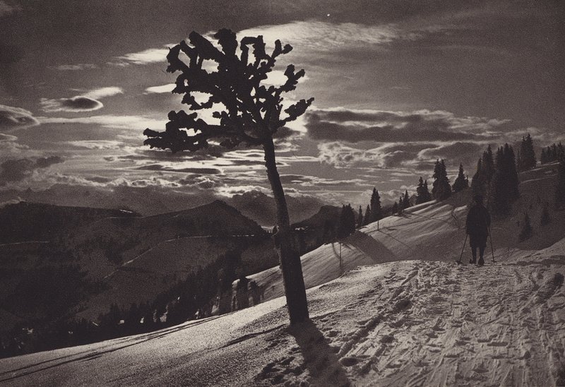 Rigi Kaltbad, Maanlicht in de Winter door Jean Gaberell