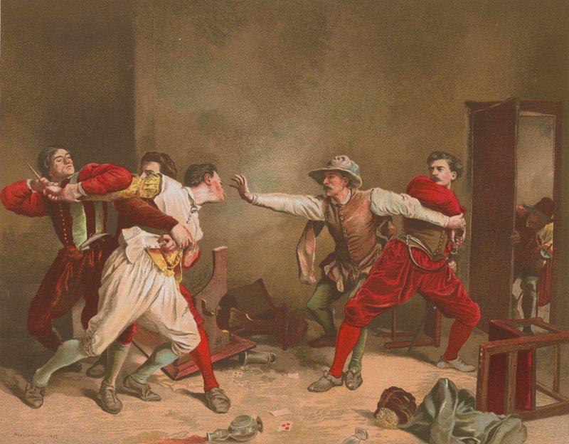 De Ruzie door Jean Louis Ernest Meissonier