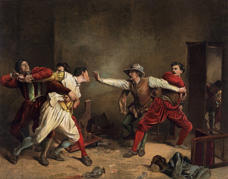 De Ruzie door Jean Louis Ernest Meissonier