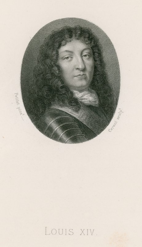 Koning Lodewijk XIV door Jean the Elder Petitot