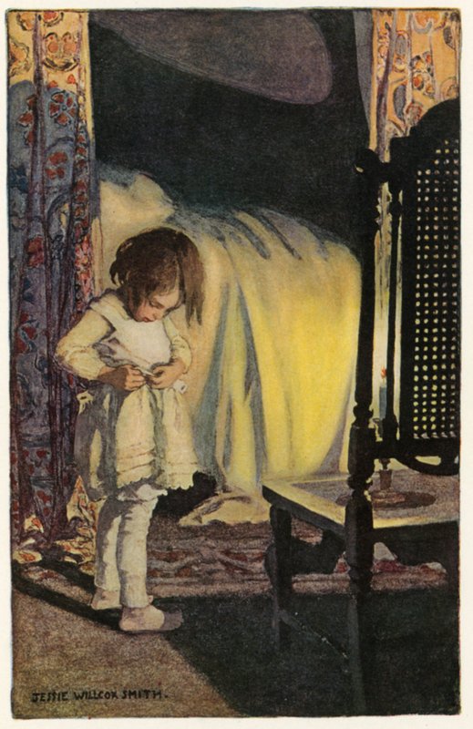 Bed in de Zomer door Jessie Willcox Smith