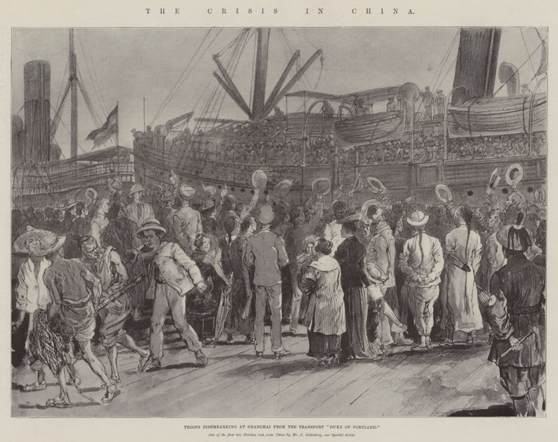 De crisis in China door Johann Nepomuk Schonberg