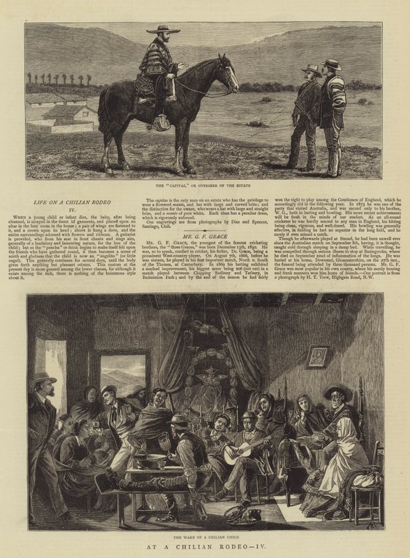 Bij een Chileense Rodeo, IV door John Charles Dollman