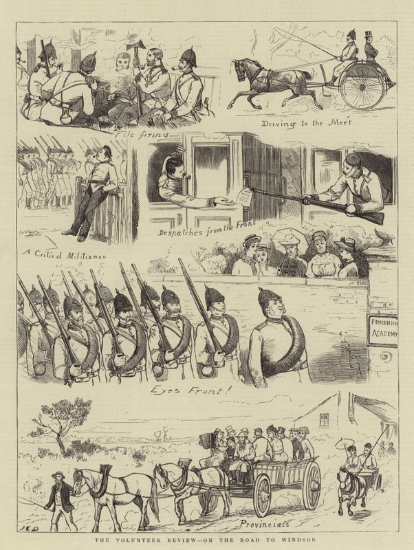De vrijwillige beoordeling, op weg naar Windsor door John Charles Dollman