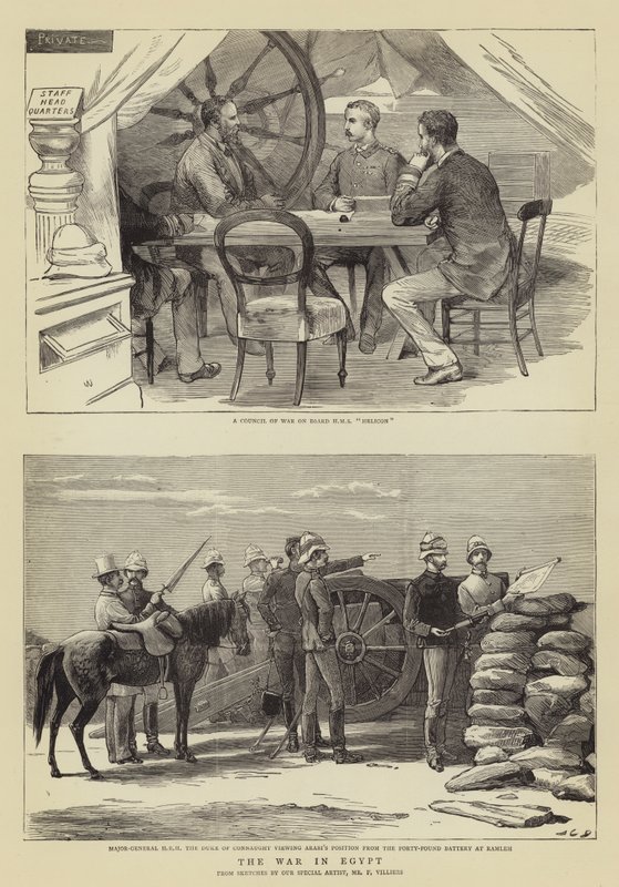 De Oorlog in Egypte door John Charles Dollman