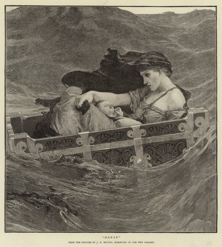 Danaë door John Dickson Batten