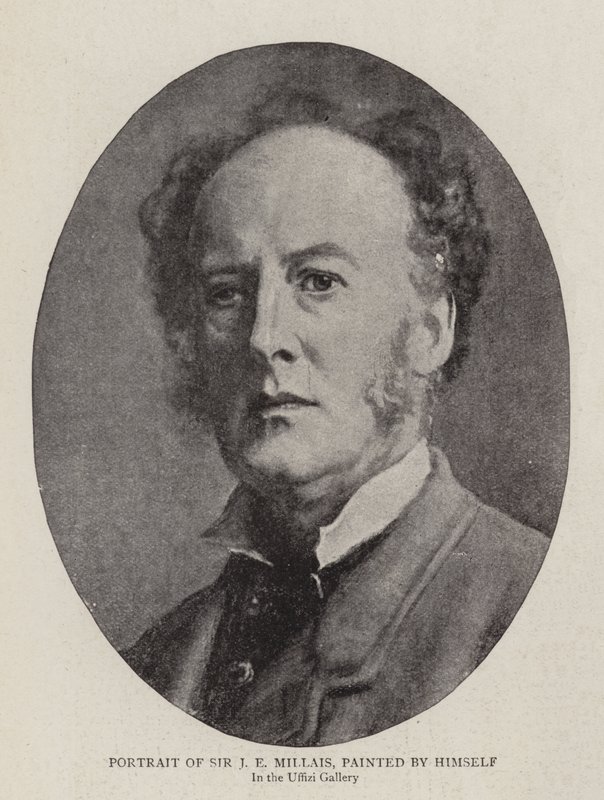Portret van Sir J.E. Millais, geschilderd door hemzelf door John Everett Millais