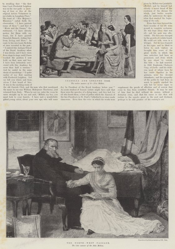 De Wijlen Sir John Everett Millais door John Everett Millais