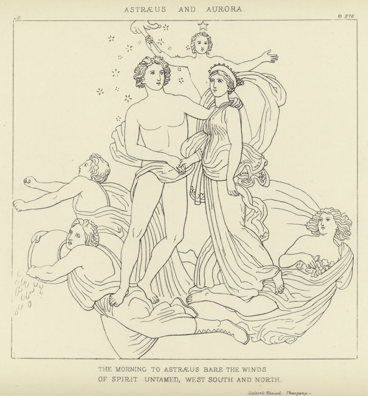 Astraeus en Aurora door John Flaxman