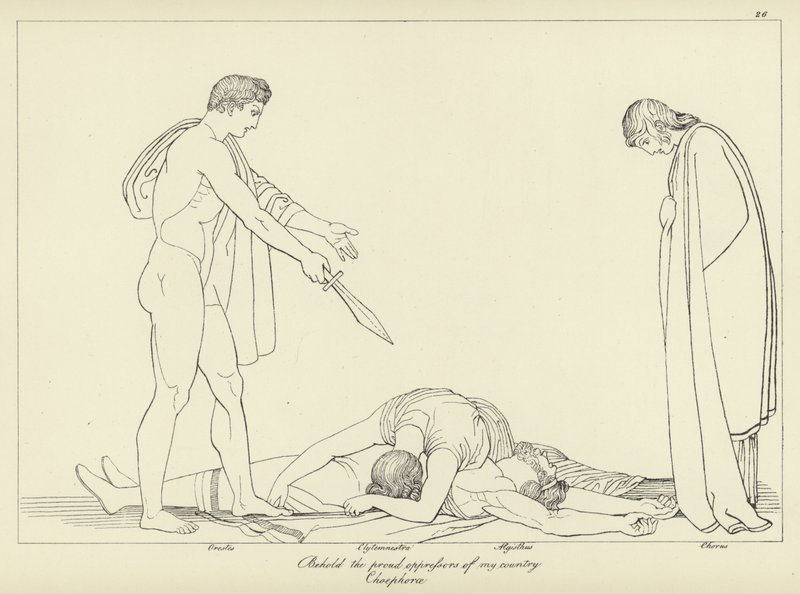 Orestes door John Flaxman
