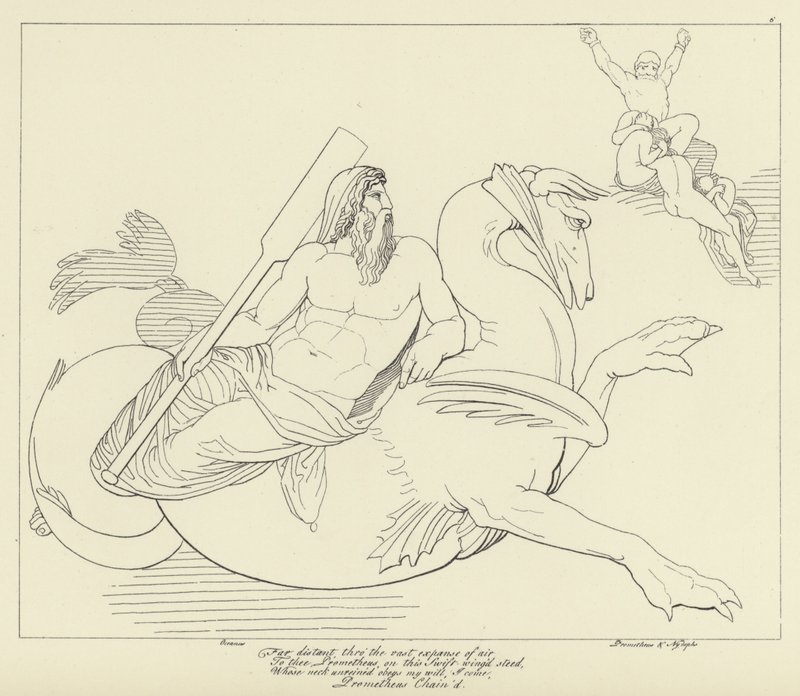 Prometheus geketend door John Flaxman