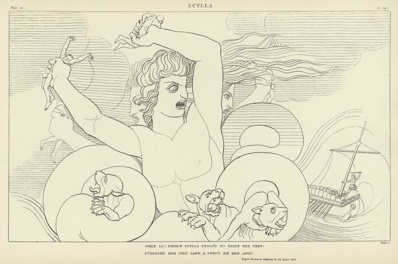 Scylla door John Flaxman