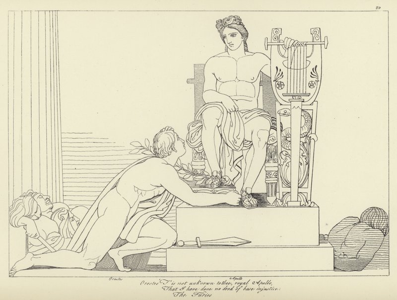De Furieën door John Flaxman