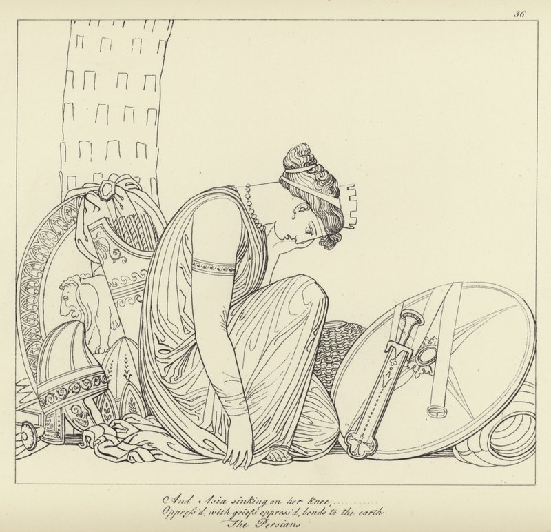 De Perzen door John Flaxman