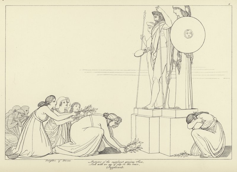 De smekelingen door John Flaxman