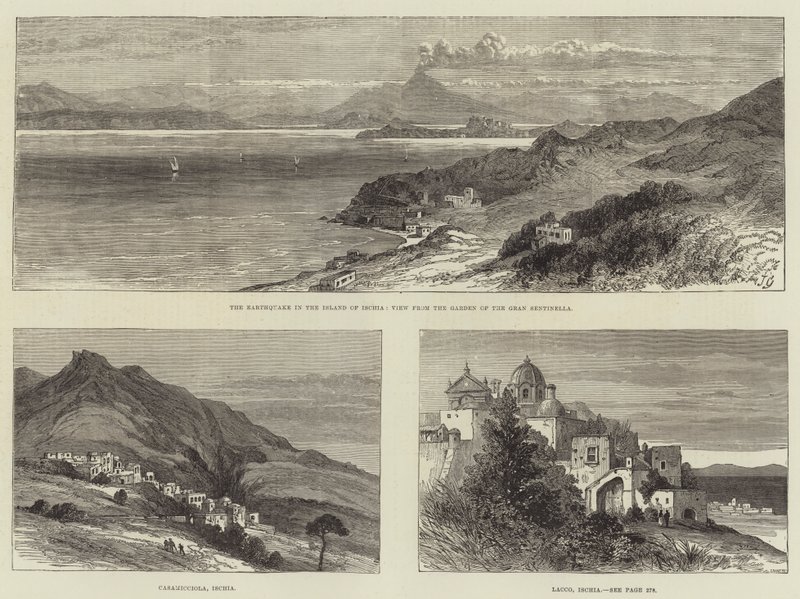 Aardbeving in Italië door John Gilbert