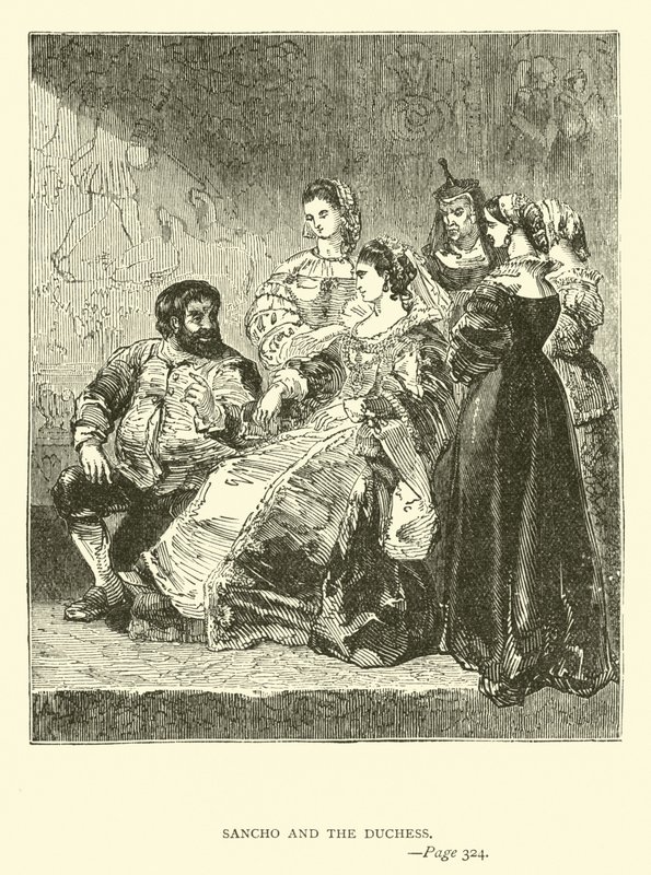 Sancho en de hertogin door John Gilbert