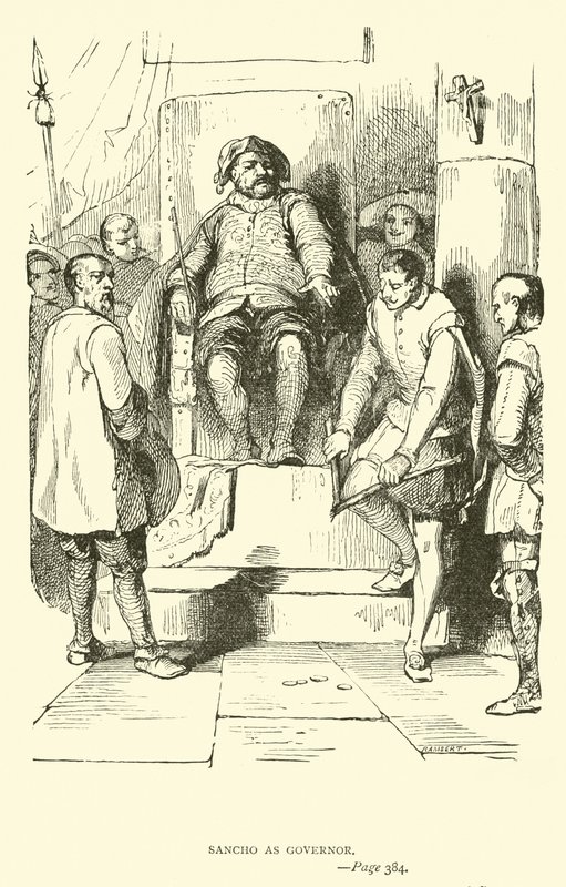 Sancho als Gouverneur door John Gilbert