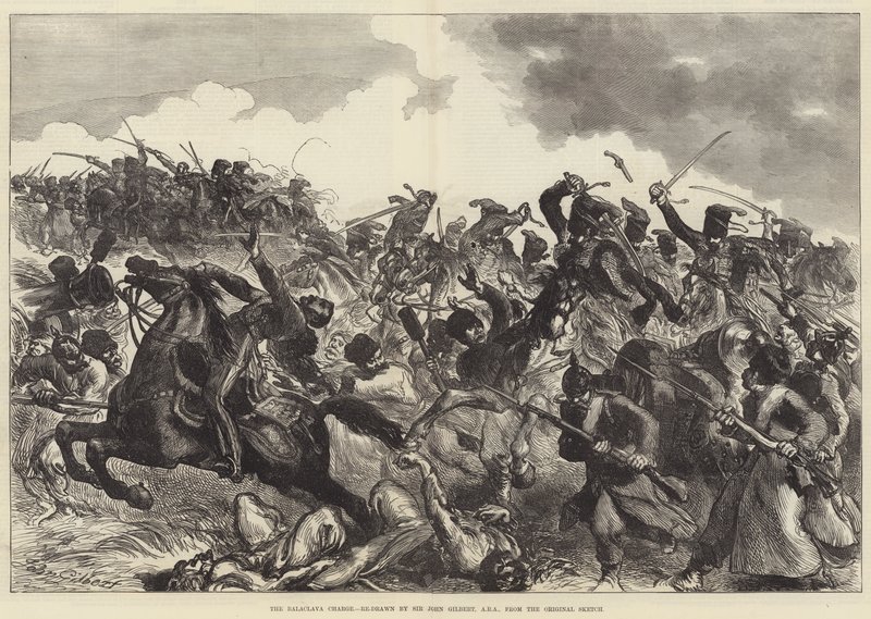 De Balaclava Charge door John Gilbert