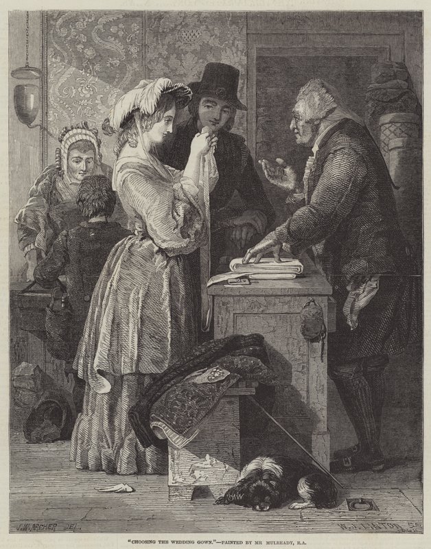 De bruidsjurk kiezen door John Wykeham Archer
