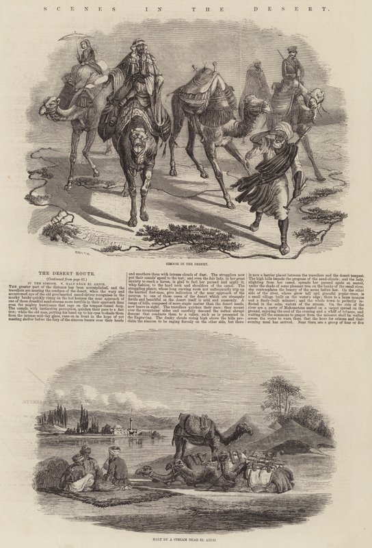 Scènes in de Woestijn door John Wykeham Archer