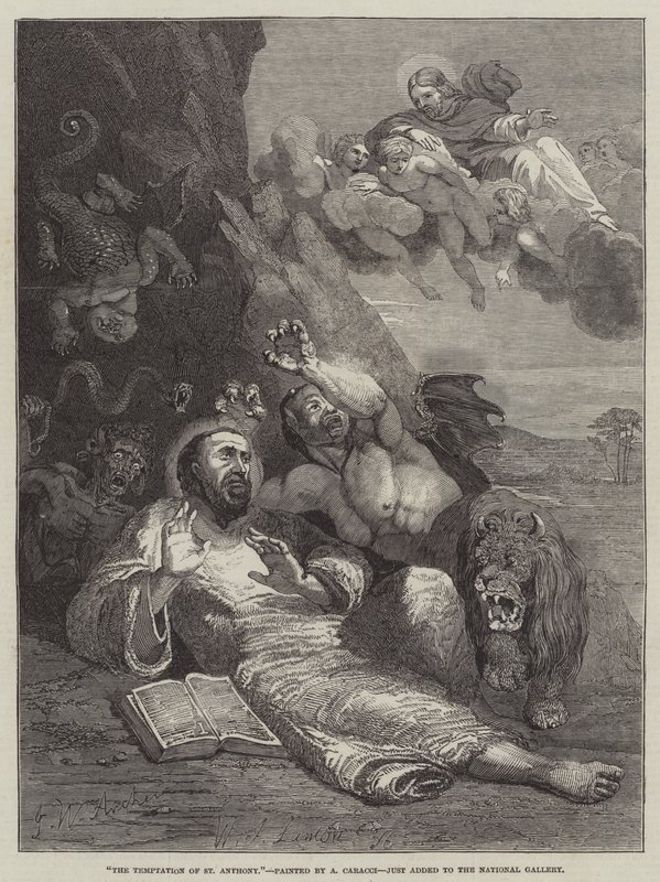 De verleiding van Sint Antonius door John Wykeham Archer