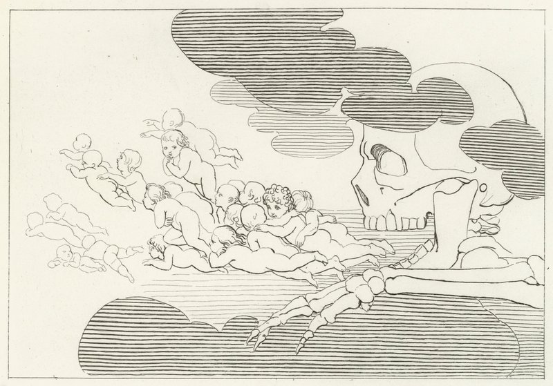 Limbo, Louteringsberg, Canto 7 door John (after) Flaxman