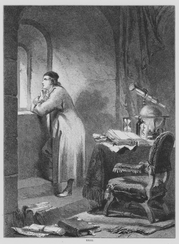 John Milton, Il Penseroso door John (after) Gilbert