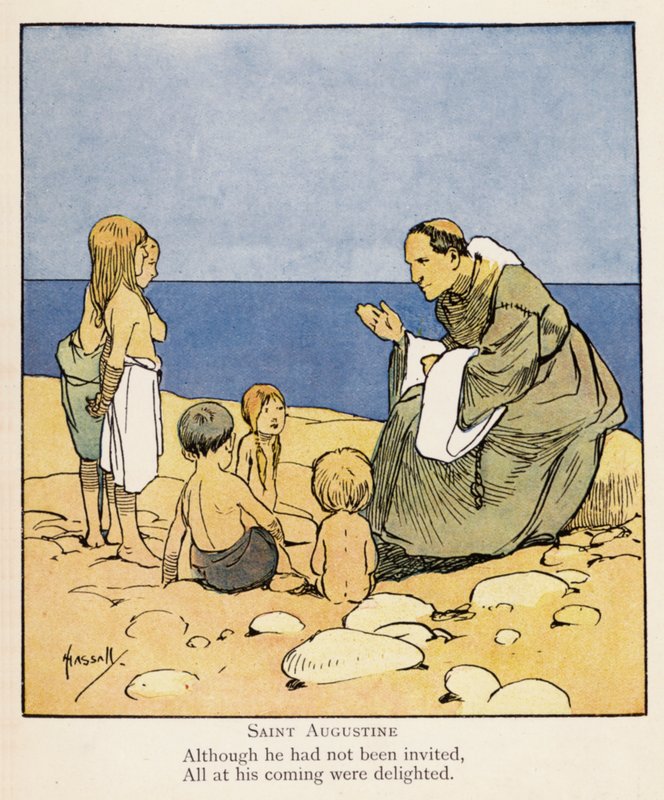 Sint Augustinus door John (after) Hassall