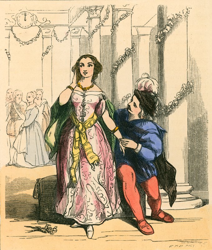 Assepoester op het bal van de prins door John Absolon