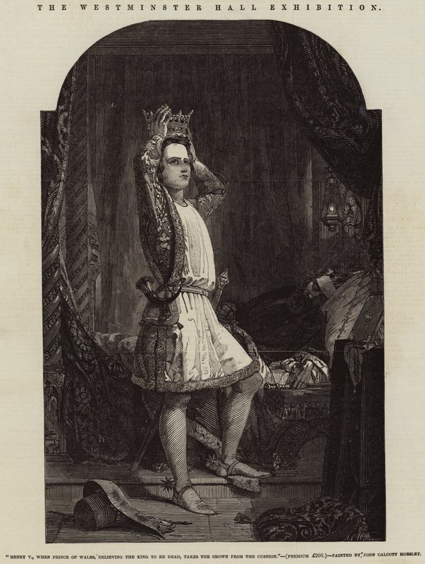 De Westminster Hall tentoonstelling door John Callcott Horsley