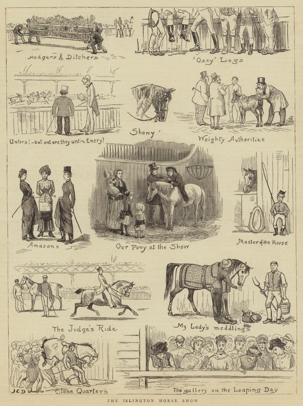 De Islington Paardenshow door John Charles Dollman