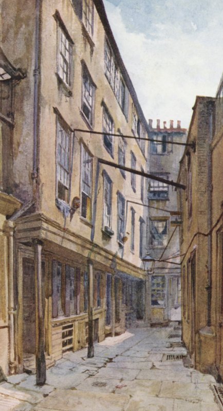 Verloren Londen: Golden Buildings, Strand door John Crowther