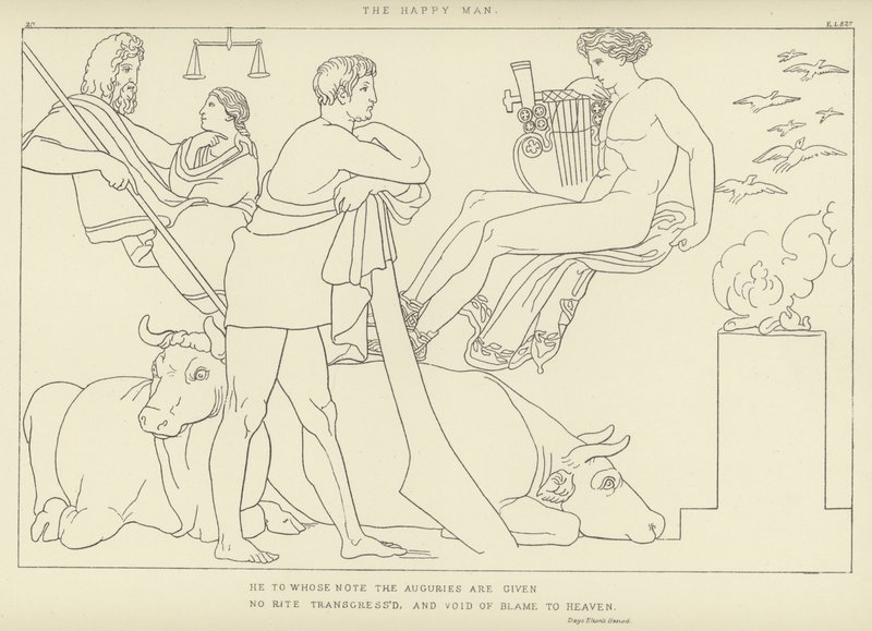 De Gelukkige Man door John Flaxman