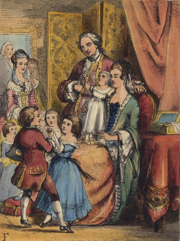 De Familie van George III door John Franklin