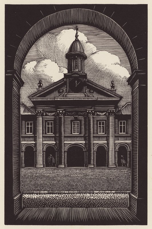 Cambridge: Emmanuel (houtsnede) door John Frederick Greenwood