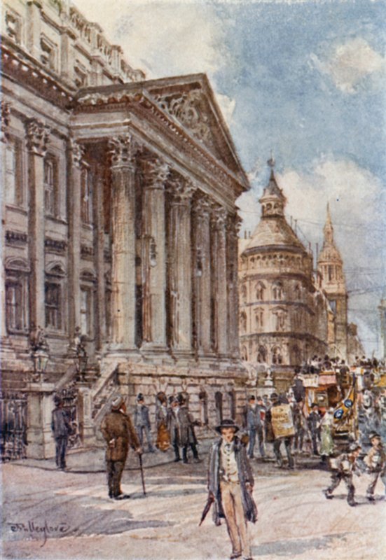 Het Mansion House en Cheapside door John Fulleylove