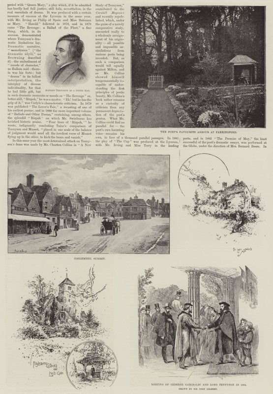 Alfred, Baron Tennyson, Dichter Laureaat door John Gilbert