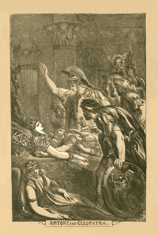 Antonius en Cleopatra door John Gilbert